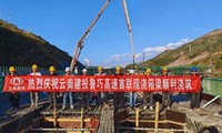 鲁巧高速|首联现浇箱梁顺利浇筑完成